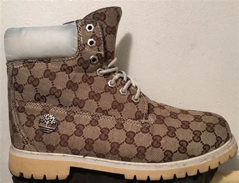 gucci costum|custom Gucci timberland boots.